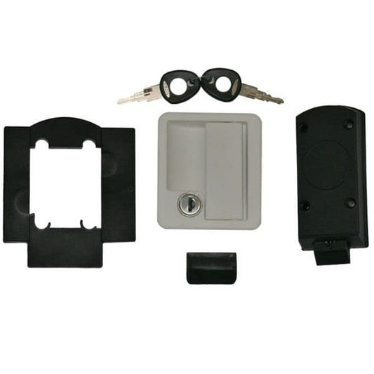 FAP Rectangular Locker Door Lock - White 1070KITAT1728