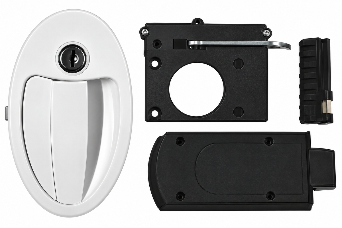 FAP Flap Lock 1203KIT1028N Caravan Motorhome Locker Door Replacement  73234