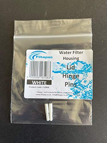 Water Filter Housing Lid Hinge Pins - White