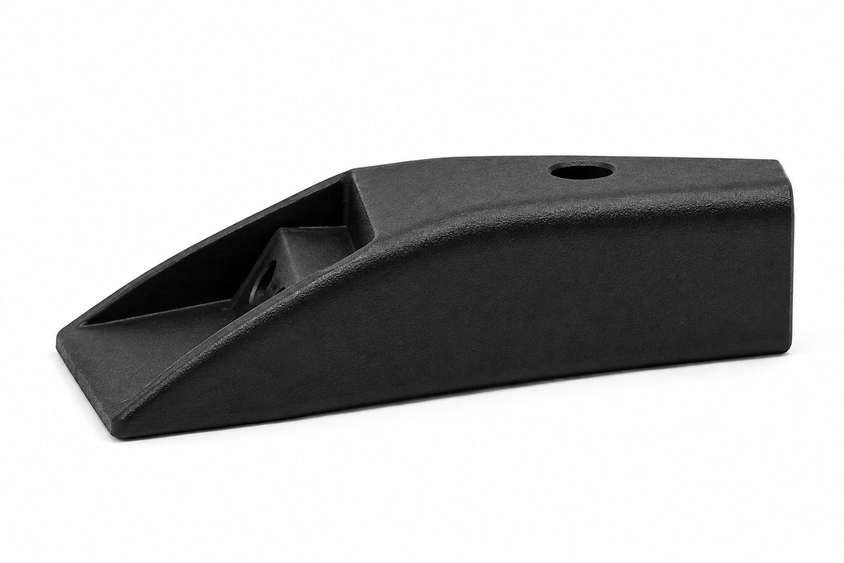 Fiamma Carry Bike VWT6 PRO RS left lower fixing kit in black. 98656M489