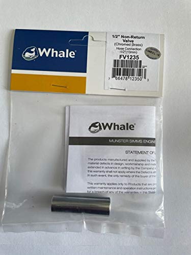 Whale 1/2" Non- Return Valve Hose Connection - Chrome- FV1235