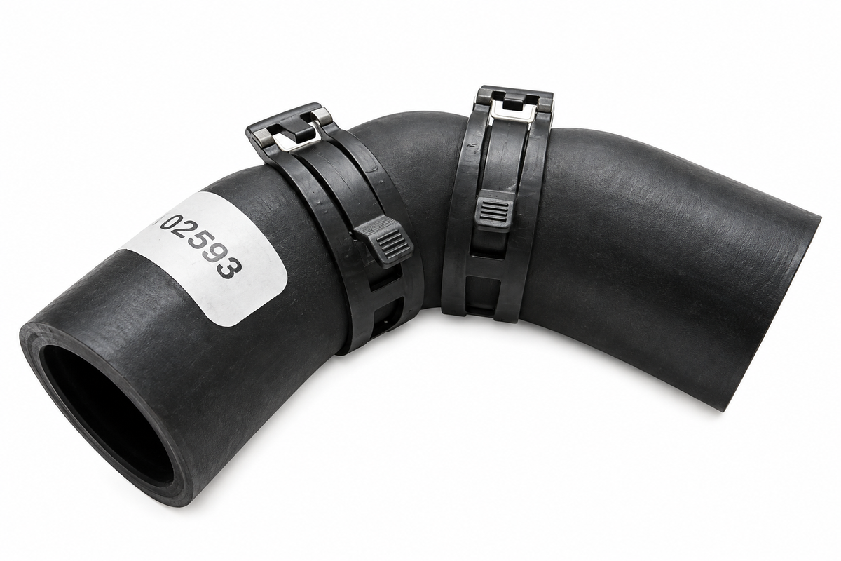 Alde Rubber Elbow and Clips - 1900523  HG-050 ALDE149