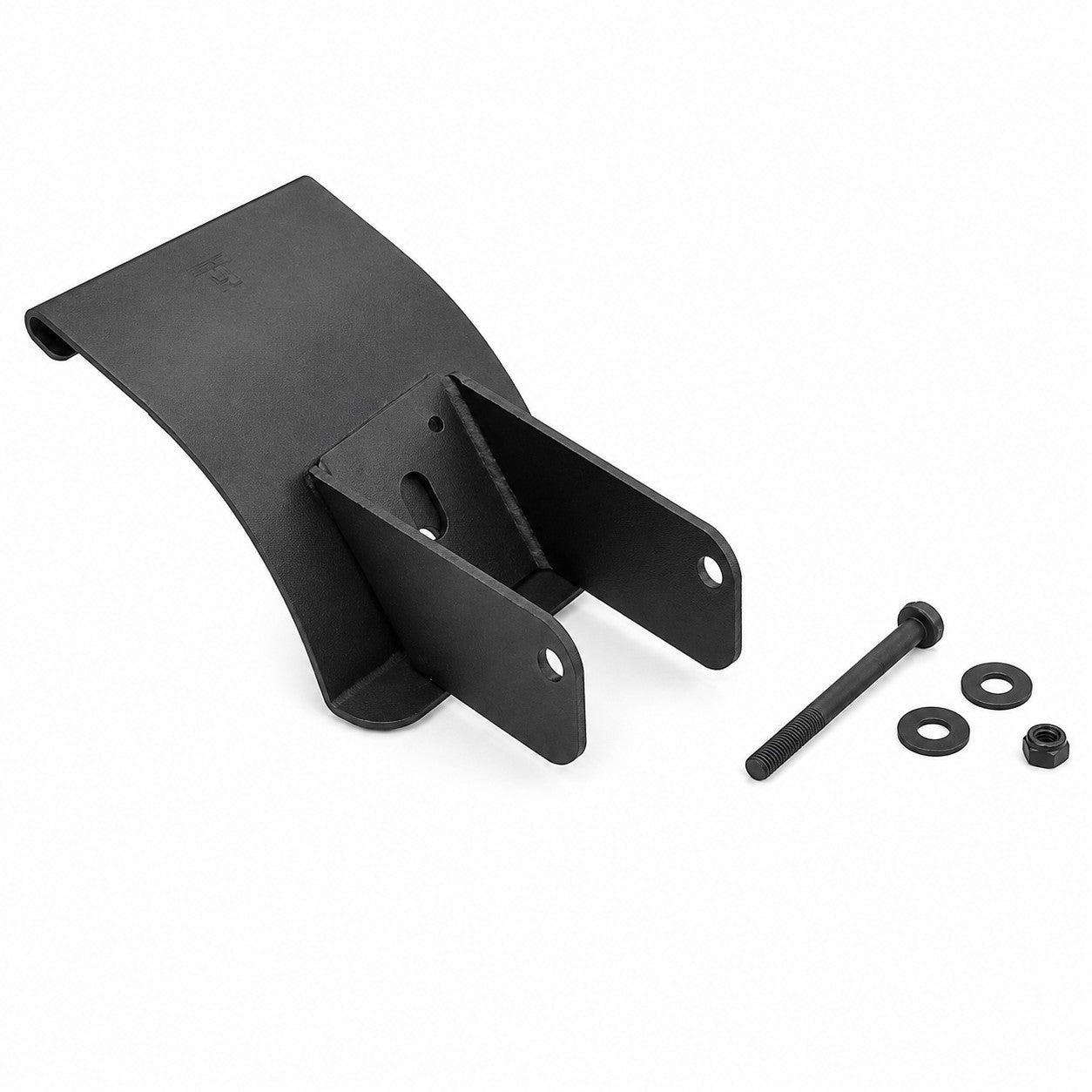 Fiamma Carry Bike VW T5Pro right hand upper fitting kit in black, metal construction. 98656M498