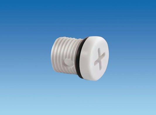Truma Carver Cascade Water Heater Drain Plug to suit MkII Version pre 1987 with a Cross Slot Head.