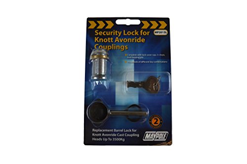 MP2015L Barrel Lock & Key Set For Knott Avonride Coupling Heads