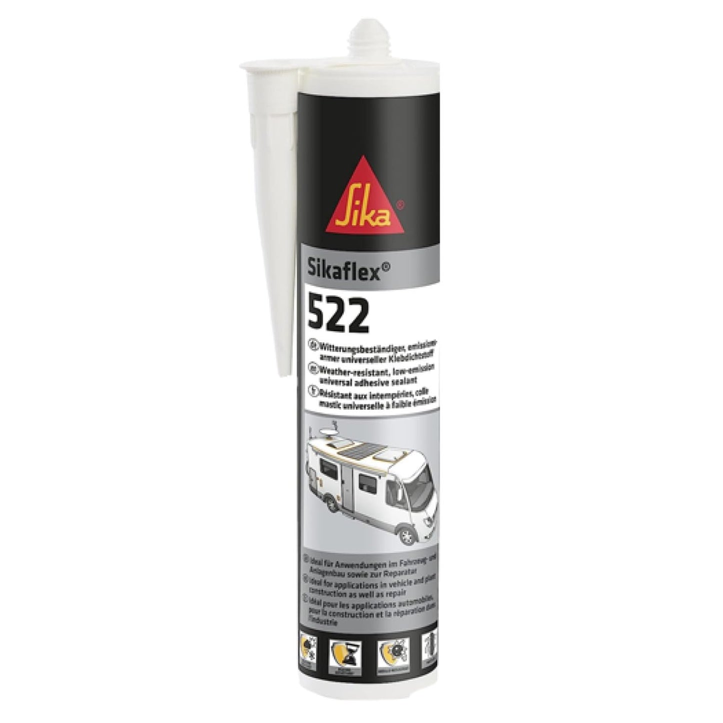 Sika Sikaflex 522 Caravan and Motorhome Adhesive Sealant, White, 300ml