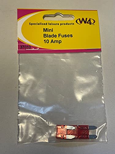 coverandcarry Caravan/Motorhome/Boat Mini Blade Fuses 10 Amp 3 Pack 37010