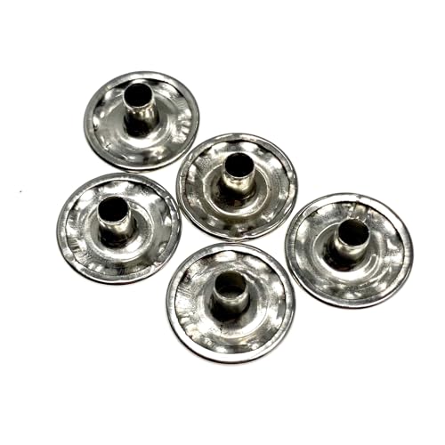 W4 Studs Screws & Poppers (Pack of 5) - Silver