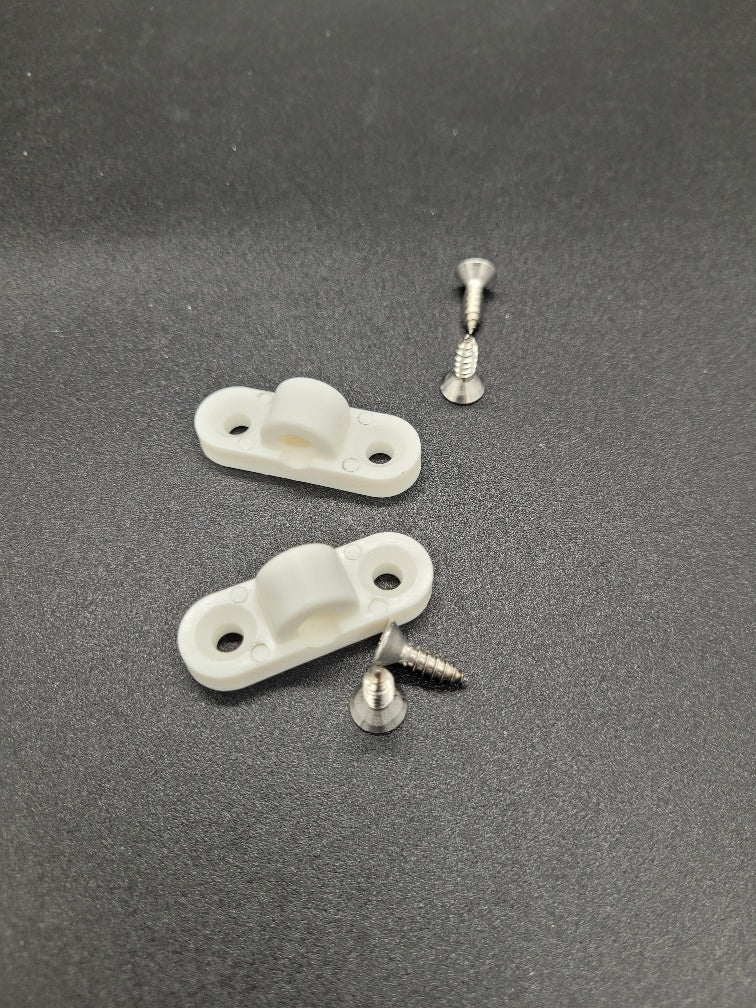 Awning mounting pole brackets x 2 with stainless steel screws 37672