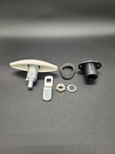 Zadi Push Lock Large Off White Caravan/Motorhome 74087