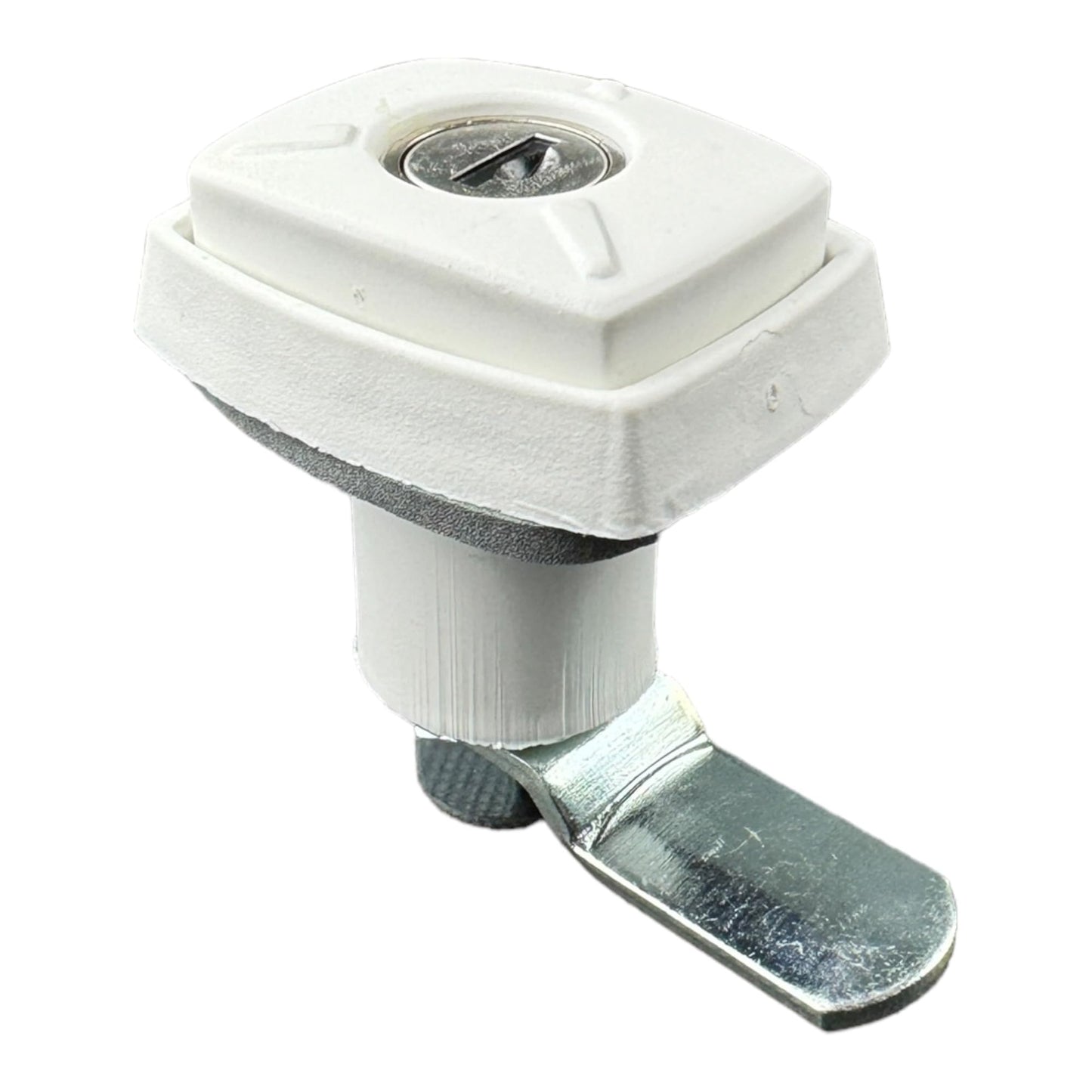 FAP White Flap Door Gas Box Lock with Cylinder and Key Motorhome Caravan