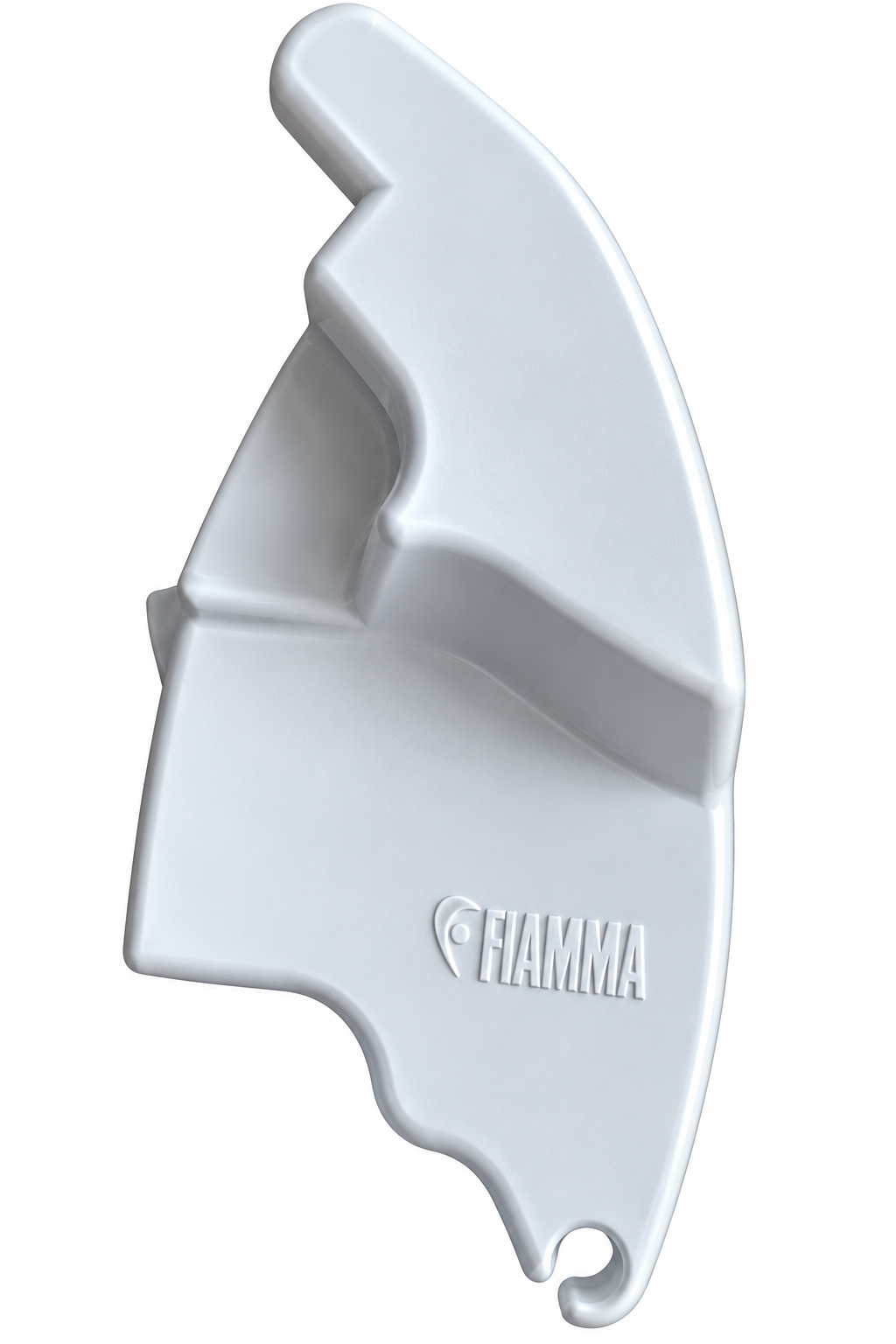 Fiamma F65L Awning 2018 version Left hand pelmet cap F65L - White - 98655-02 76023