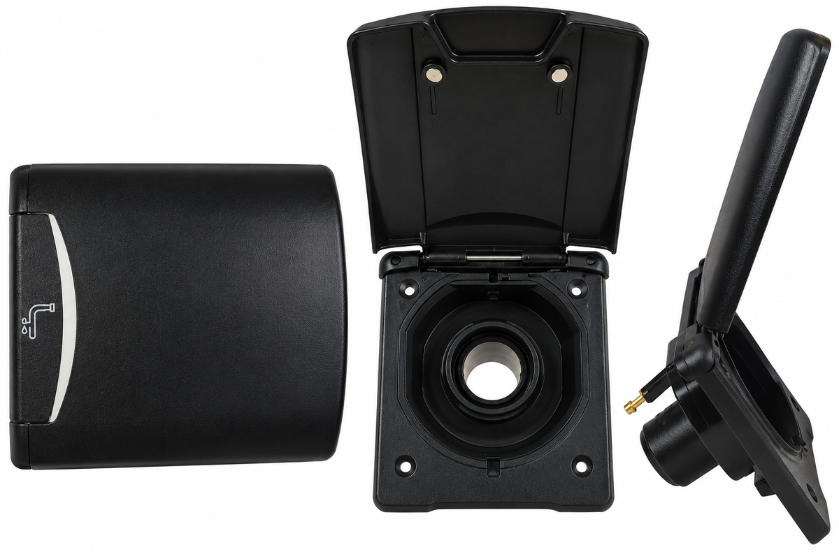 Fawo Water Filler c/w Magnetic Locking - Black - 01724T10599W