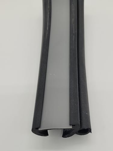 Caravan or Motorhome Window Rubber 25mm Large Bore and Trim-Black (Sold by the Metre)