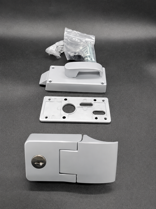 Caraloc 430-02-114 Complete LH Lock. 102mm x 50mm. Commonly Used On Older Models Of Caravan/Motorhomes KK0979F
