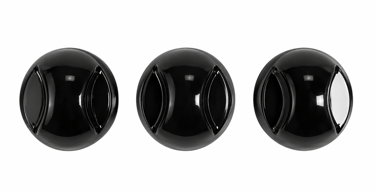 Thetford Spinflo Continental Knob - Black (3pc) SSPA0918.BK