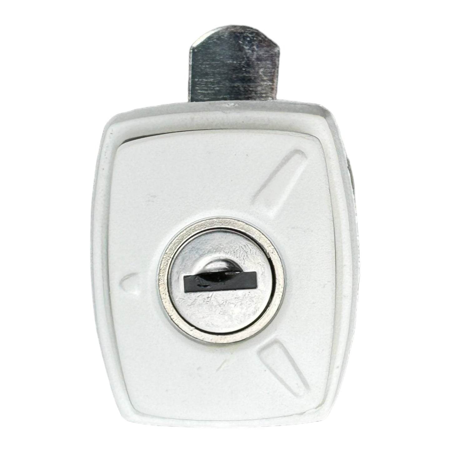 FAP White Flap Door Gas Box Lock with Cylinder and Key Motorhome Caravan