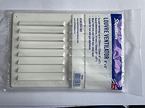 coverandcarry Caravan/Motorhome Air Vent Louvre 9 1/2" x 6 1/2" White D85