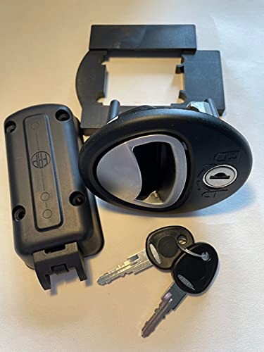 Motorhome Fap Oval Locker Door Lock - Black - Part No 30305.20
