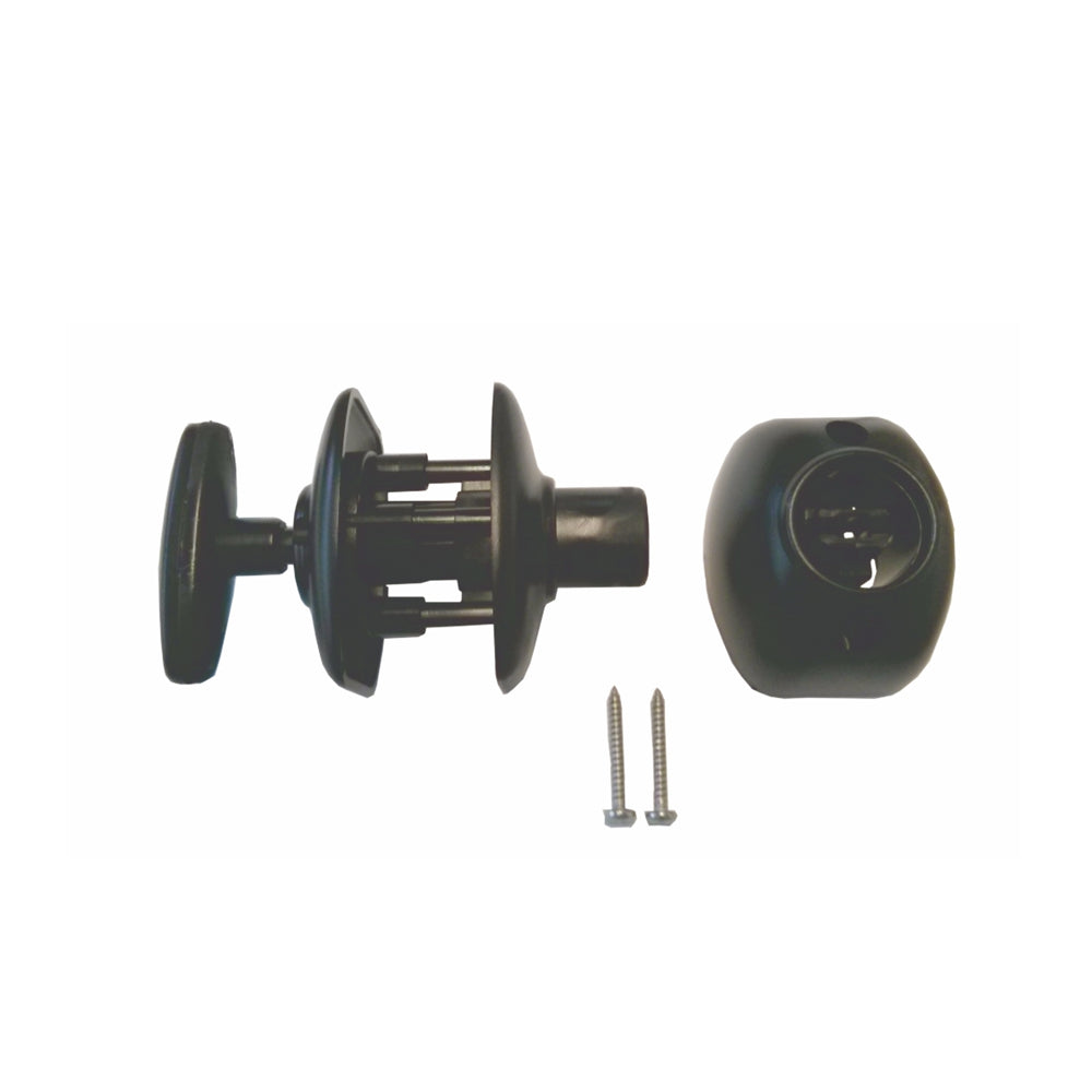 Quick release door retainer in black for the caravan and motorhome 86007 F165