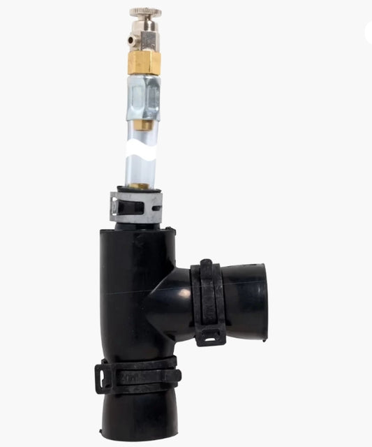 Alde Rubber Vertical Elbow Connector With Air Bleed Valve. 1900-245