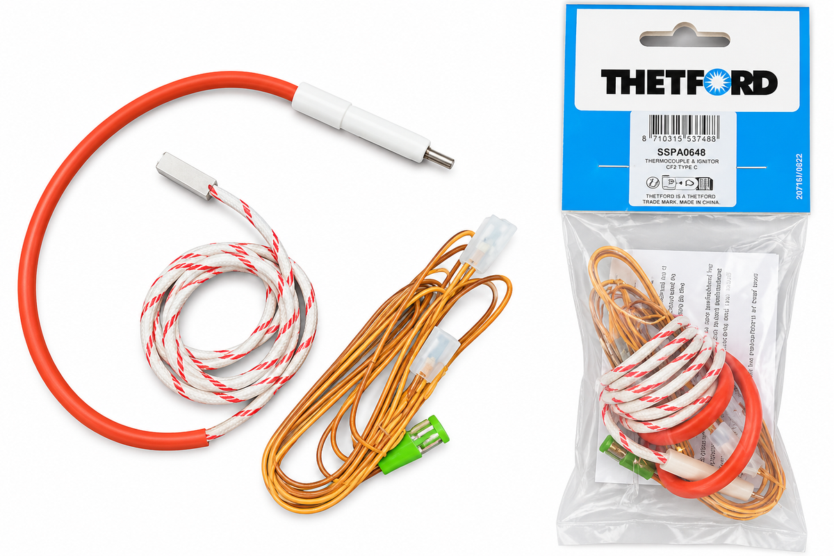 Thetford K1520 Grill Thermocouple & Electrode 900mm SSPA0648