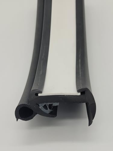 Caravan or Motorhome Window Rubber 25mm Large Bore and Trim-Black (Sold by the Metre)